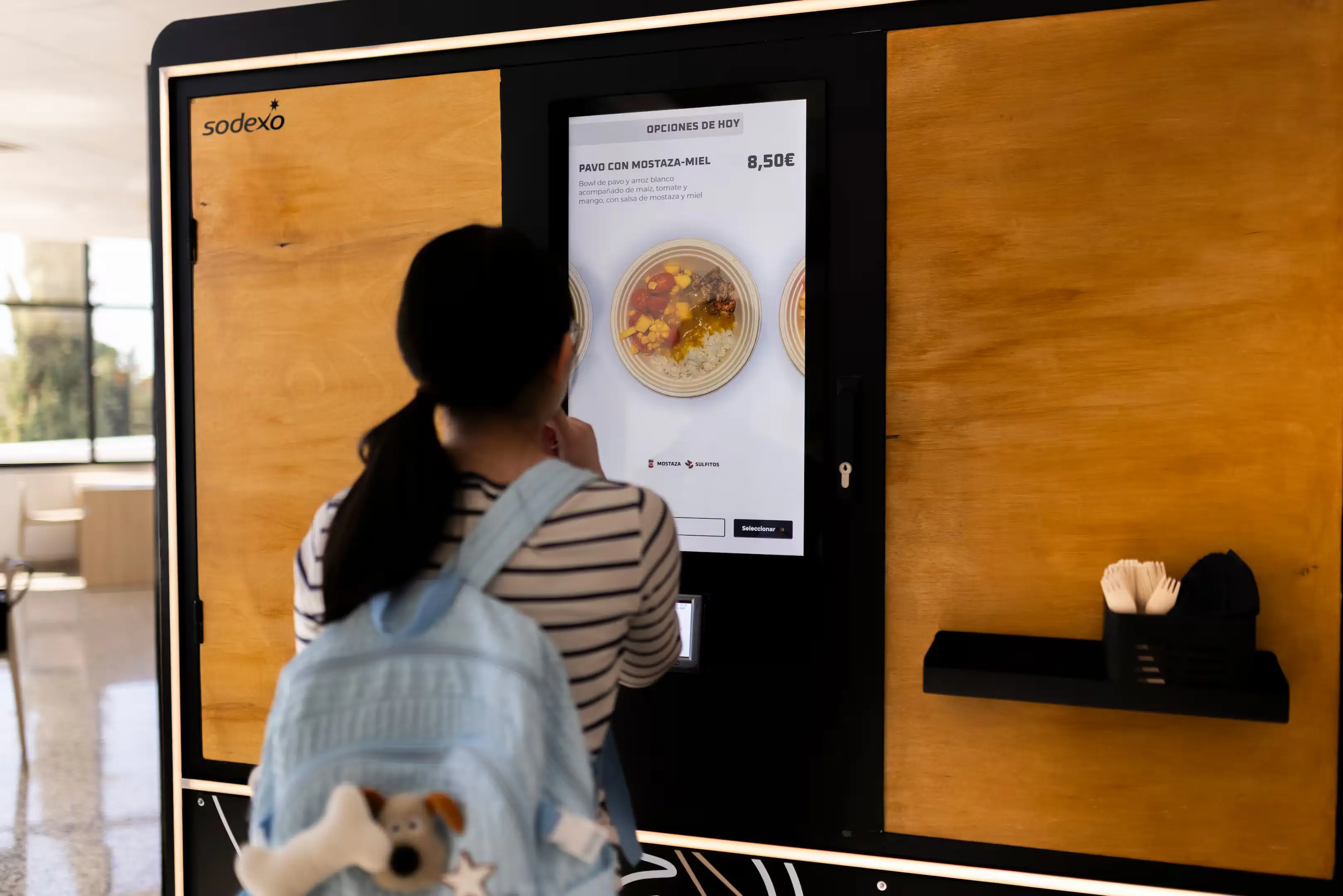 Infinity robot en Universidad Europea de Madrid · Sodexo